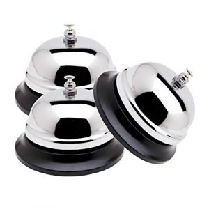 Service Bell Cloche d'appel Sonnette de Comptoir Cuisine Petite Sonnerie pour Bar, Hôtel, Restaurant, écoles, Hôpitaux Réception, Dressage d'animaux 3PCS (Digizitz OÜ, neuf)