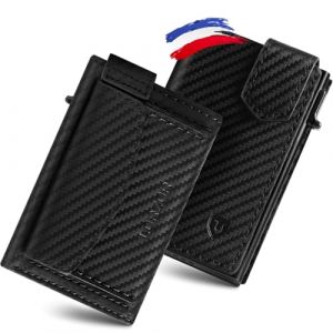 LORZOR Portefeuille Homme avec Porte Monnaie XXL, Porte Carte Homme Cuir V&eacute;ritable avec Fermeture Magn&eacute;tique, Portefeuille et Porte-Carte avec Blocage RFID, Wallet pour 10 Cartes，Portecarte Bancaire (ReturnRate, neuf)