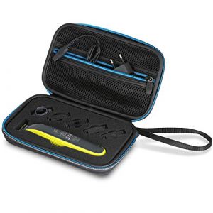 Wicked Chili Housse de Protection Compatible avec Philips OneBlade QP2530 / 30, QP2630 / 30, QP2520 / 30, &eacute;tui de Voyage QP2520 / 20, Sac One Blade, &eacute;tui avec Compartiment pour Accessoires (Noir) (Wicked Chili, neuf)