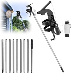 Perche TéLescopique PulvéRisateur,Adaptateur De Support De PulvéRisateur,Rallonge Pulverisateur Pour Traitement Des Nids De GuêPes Et Frelons Distance Perche Professionnelle Pour PulvéRisation Efficac (Htianyi-eu, neuf)