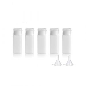 MORICOH 5 Pi&egrave;ces Bouteilles Souples de Voyage, Flacon Voyage kit, Flacon Avion pour Remplir Les Articles De Toilette (20ml) (MORICOH, neuf)