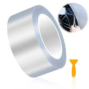 film de protection voiture transparent,5CM&times;10M Film Protecteur de Seuil de Porte Universel,auto-adh&eacute;sif film de voiture,Film Vinyle DIY Car Wrap Sticker pour Voitures Moto V&eacute;los Anti-Rayures (Jinbiaodayi, neuf)