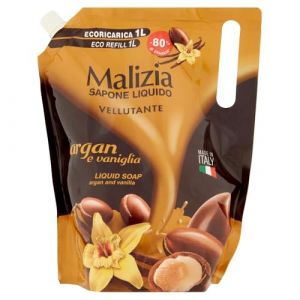 Malizia Savon liquide, éco-recharge, à l’argan, 1 l (MADI HEALTH, neuf)