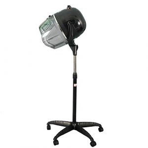 Sanqiao Casque Chauffant Professionnel sur pied, Casque Sèche-Cheveux avec Minuterie pour salon de Coiffure, Hauteur et Température Réglables, Noir & 950 W (PuningSanqiao, neuf)
