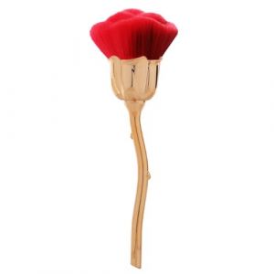 ISAKEN Pinceau à poussière pour ongles, pinceau à ongles rose pour nail art, brosse à poussière pour manucure pinceau à tête de rose, brosse de maquillage multifonctionnelle pour maquillage liquide, (Qpolly, neuf)