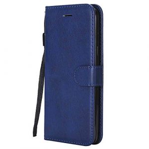 DENDICO Coque pour Galaxy J7 2016, PU en Cuir Coque Portefeuille Étui Housse, Design Classique TPU Coque pour Samsung Galaxy J7 2016 - Bleu Marin (DENDICO, neuf)
