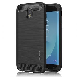 TECHGEAR Coque Galaxy J5 2017, Stealth Case pour Samsung Galaxy J5 2017 Coque Flexible antid&eacute;flagrante en TPU Protection en Fibre de Carbone Soft Flexible (S&eacute;ries SM-J530) (TECHGEAR Solutions, neuf)