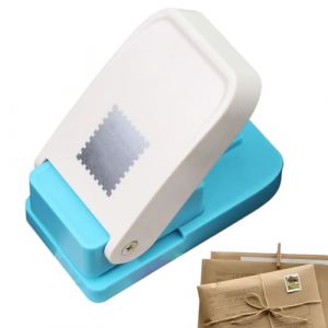 Gupcaqosjw Poin&ccedil;on &Agrave; Forme De Timbre, 9x9x5cm PP Perforatrice &Agrave; Onglets, Perforatrice &Agrave; Trou Carr&eacute;, Perforatrices Polyvalente, Multifonctionnel Ergonomique Et Robuste, Perforation De Papier (Mikytuzn, neuf)