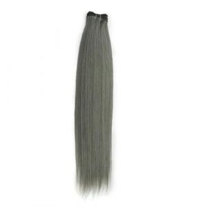 Extensions de cheveux raides Extensions de cheveux ombrés Tissage super long 36 pouces Faisceaux de cheveux raides entièrement synthétiques pour finir-Gris 5-24 pouces-60 cm (guangzhouliyeshangmaoyouxiangongsi 85244, neuf)