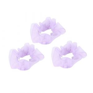 CANIGHT 5 Pièces attache queue de cheval femme violet Accessoires pour cheveux en organza bandeaux de fil hair charms hair toppers attache les cheveux élastiques à cheveux simples (ZORIYOI, neuf)