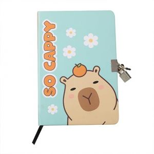 I-TOTAL&reg; - Journal secret fourni avec cadenas en m&eacute;tal et deux cl&eacute;s/journal secret PAGES en DOTS (CAPYBARA) (I-TOTAL, neuf)