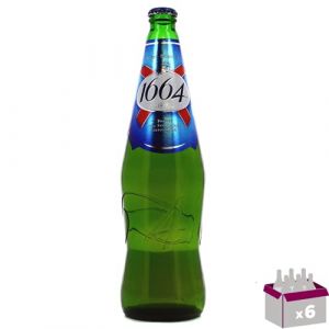 1664 Bi&egrave;re blonde 5.5&deg; 6x75 cl verre perdu (Wine And More, neuf)