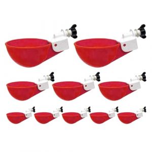 Gobelets à Eau de Poulet, Breuvoir de Poulet, 10 Pièce Abreuvoir Poules Automatique, Abreuvoirs Automatiques Kit Abreuvoir Poules Abreuvoir Poule, Abreuvoir Poules Volaille Automatique Abreuvoir (zhrnfm, neuf)