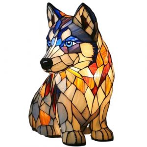 Lampe Corgi et Lampe Carlin,Veilleuse Art Série Chien en Résine, Veilleuse de Table Teintée Bouledogue Français,Table à Led Colorée Sur le Thème des Chiens,Cadeau Amusant Pour Amoureux Des Chiens (J) (XIANGBEI, neuf)
