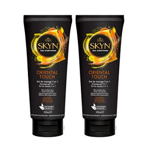 Skyn - Lot de 2 Gel de Massage 2 en 1 Oriental Touch - Effet Chauffant Doux - 200ml (Stock Bureau Maison Bien-&ecirc;tre, neuf)