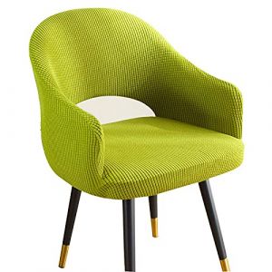 SWJ-swjssb Housse de Chaise Scandinave Velours 1/4/6 Pieces Blanche Bureau Fauteuil Chaise Couverture Extensible Dossier Housse de Chaise Salle a Manger, pour Salon Hôtel Chaise Recouvre (leeupault, neuf)