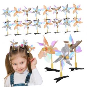 BESTYASH 20pièces Pince à Cheveux Moulin à Vent Épingles à Cheveux Moulin à Vent Amusantes Barrettes De Fête Pour Filles Et Femmes (Feast of Yan, neuf)