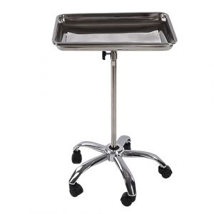 ZAICOLER Bac à Salon, Plateau Coiffeur Mobile en Acier Inoxydable Plateau de Rouleau de Salon avec Roues pour Instrument de Coiffeur Médical (Firecao, neuf)