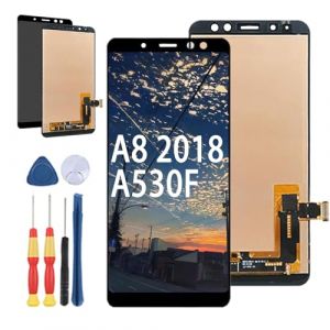 Yuxyiony Nouvel écran de remplacement pour Samsung Galaxy A530 A530F A8 2018 A530F/DS LCD Display Repair Screen and Replacement Tool Accessories (HaHaLon, neuf)