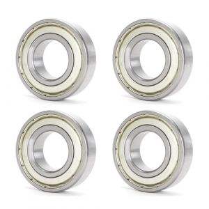 HAISHANG 4 Pièces Roulements à Billes 607ZZ 7x19x6mm Acier Chromé avec Joints Métalliques Doubles Roulement à Billes à Gorge Profonde (HAISHANG-UK, neuf)