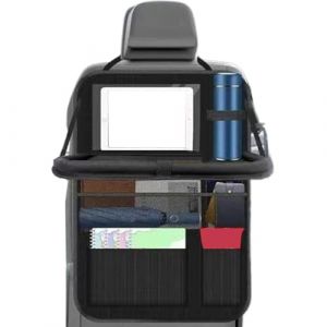 TyCylKu Organiseur de si&egrave;ge arri&egrave;re | Sac de rangement pour si&egrave;ge de voiture, support de tablette, plateau alimentaire pliable pour bouteille, jouet, collation, SUV, camping-car, camion (kuluoe, neuf)