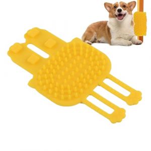 Brosse de massage d'angle pour chat, griffoir d'angle pour chat,Peigne à gratter d'angle mural | Outil de brosse de toilettage à sangle Flexible en Silicone souple pour chaton de chats d'intérieur (jianyzi, neuf)