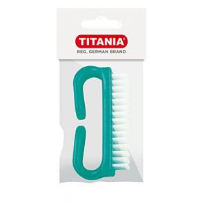 Titania Brosse à ongles avec poignée, vrac, couleurs assorties, dans un support en plastique, 1 paquet (1 x 32 g) (paraprix, neuf)