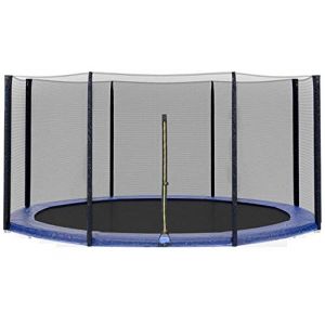 ULTRAPOWER SPORTS Filet Trampoline Ø 396 397 cm 8 Barres, Filet Remplacement de Sécurité pour Trampoline 396 397 cm 8 Barres, Filet de Protection Résistant aux UV avec Fermeture Éclair, Couleur Noir (XinQi_01, neuf)