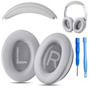 AHG Accessories House Global AHG Remplacement des Oreillettes QC35 / QC35 II et de la Housse de Coussin QC35 / QC35 II. Compatible avec Les &eacute;couteurs Bose QuietComfort 35 / QuietComfort 35 II (Gris). (FURONGHUA-FR, neuf)
