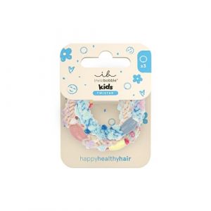 invisibobble TWISTAR Kids Pom Pom Tie (3 pi&egrave;ces) &ndash; Chouchous color&eacute;s avec pompons pour enfants &ndash; &Eacute;lastiques, ludiques & doux &ndash; Tress&eacute;s pour filles & gar&ccedil;ons &ndash; Id&eacute;als pour petites t&ecirc;tes. (New Flag GmbH, neuf)