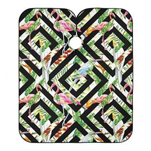 Flamant Rose Perroquet Tropical Géométrique Robe De Coiffure Imperméable Peignoir Coiffure Antistatique Blouse Coiffeur Pour Barber Barbiers Salon 140X168Cm (guangzhouhongchenmaoyishanghanggerenduzi, neuf)