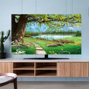 Hixingo Housse pour TV, Paysage Housse de Protection T&eacute;l&eacute;vision Housse Protection &Eacute;cran TV &Eacute;lastique Housse T&eacute;l&eacute;vision Anti Poussi&egrave;re Respirant Housse &Eacute;cran TV Lavable (45-48inch,Plante) (Hixin, neuf)