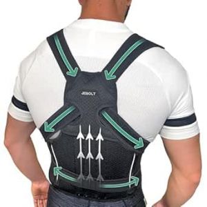 JEBOLT Correcteur de Posture Homme et Femme. Redresseur de dos avec Maintien du Dos, du Cou et des Epaules - Posture Correcteur dos avec Ceinture Dorsale Homme et Femme pour Soulager Posture Pro (JEBOLT, neuf)