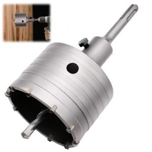 Scie Cloche &agrave; B&eacute;ton 68 mm avec Adaptateur SDS, Tr&eacute;pan B&eacute;ton, Carotteuse Foret &agrave; Brique pour Percer Murs en Brique, B&eacute;ton, Argile et Mousse, Outil Durable et Efficace pour Ma&ccedil;onnerie (80mm) (DaFuGuangZhi, neuf)