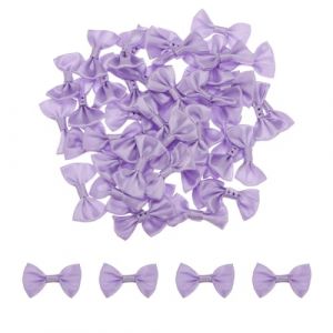 QUARKZMAN 50Pcs Nœud Papillon Violet 3.8 x 2.5cm Mini Nœud Papillon pour l'Artisanat Petits Nœuds en Satin en Vrac pour Bricolage, Couture, Scrapbooking, Cadeau de Mariage (QUARKZMAN, neuf)