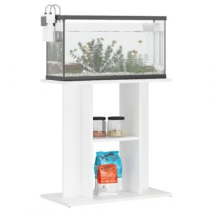 Tomostar Support pour Aquarium, Meuble pour Aquarium Meuble de Base Table d'aquarium blanc 60x30x60 cm bois d'ing&eacute;nierie (Tomostar, neuf)