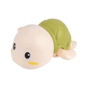 Jouet de bain tortue &agrave; remonter &ndash; Tortue flottante mignonne, m&eacute;canisme &agrave; remonter durable, bords lisses, couleurs vives, 3,74 x 2,17 x 2,17 pouces, compagnon de jeu aquatique engageant | S'amuser dans (Muhayo, neuf)