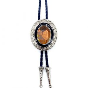 DINSOAVR Cravates, faux cols, Bolos traditionnel cravate pour femmes hommes mode cristal pendentif cravate cravate western corde collier cravate de concert chemise cravate (guangzhoujucikejiyouxiangongsi, neuf)