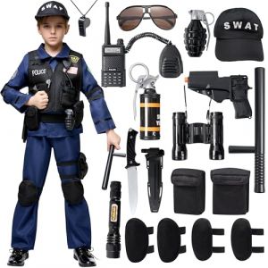 Spooktacular Creations Police SWAT Costume for Kids Halloween Cosplay, S.W.A.T. Police Officer (Large (10-12 yrs)) (Joyin Direct, neuf)
