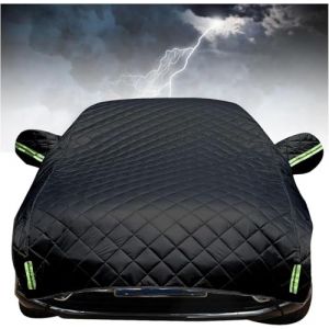 Bache Voiture Exterieur Anti Grele pour Renault Clio 2 Campus 2003-2012, Demi-Housse De Voiture &Eacute;paissie, Housse de Protection Imperm&eacute;able, Protection Tous Temps xih1ns (Xunyushanghang, neuf)