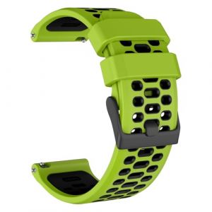 MYSNBKN Bracelet montre pour Suunto 9/9 Baro/D5/D7/Spartan Sport/Wrist HR/Traverse 24mm/Smartwatch 2 SW2, 24mm Quick Release Silicone Replacement Band (MYSNBKN-FR, neuf)