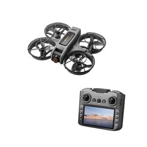 LKHLTBF Nouveau Drone S156 4k Professionnel HD, cam&eacute;ra Grand Angle, WiFi FPV, rc, Maintien en Hauteur, h&eacute;licopt&egrave;re, Grand &eacute;cran, quadricopt&egrave;re Pliable, Jouets,B,Dual Battery (AOPMLR, neuf)