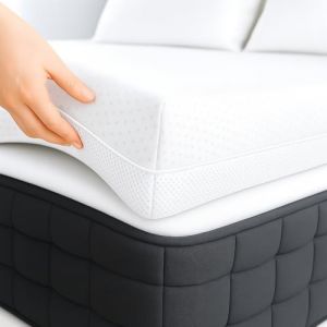 Surmatelas | 150x180 CM | Epaisseur 8CM | Housse Lavable à Deux Faces été/Hiver | Soulage Les tensions Musculaires | Mousse a memoire de Forme 100% | Réversible | Surmatelas 150 x 180 (DonTopper, neuf)