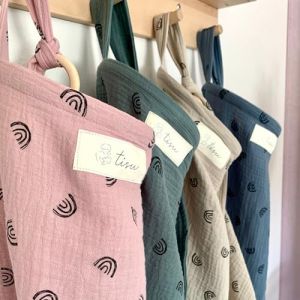 TISU Housse d'allaitement pour l'allaitement et le pompage de bébé | Housse multi-usage pour siège de voiture | Mousseline de coton bio douce et respirante | Tablier d'allaitement et châle | Couleurs (TISU, neuf)