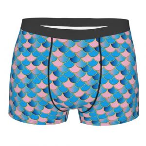 peiyeety Boxer imprim&eacute; &eacute;cailles de Poisson pour Homme, sous-v&ecirc;tement imprim&eacute; l&eacute;opard Marron, Pochette Souple, Boxer Extensible, nouveaut&eacute; pour Petit ami, L (350322MAQQQ, neuf)