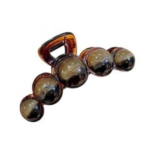 Saiyana Perles d&eacute;grad&eacute;es Pinces &agrave; cheveux Femmes G&eacute;om&eacute;trique Acrylique Pince &agrave; Cheveux Pin Clip Mode Utilisation Quotidienne Accessoires de Cheveux Utilis&eacute;s (Caf&eacute; au lait Rond) (longhukeji, neuf)