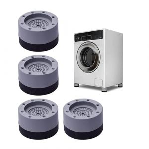 Moocuca 4 Pièces Anti Vibration Machine a Laver, Patin anti Vibration Lave Linge pour la Réduction du Bruit, Tapis Anti Vibration Machine a Laver pour Empêcher le Mouvement, Pied Machine a Laver (3.5) (Pinoka, neuf)