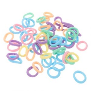 TOKIDNY Lot de 500 Élastiques à Cheveux Doux Couture pour Garçon et Filles Petits Élastiques Colorés Printemps Haute Élasticité Adaptés pour Queues de Cheval Accessoires Légers pour (Runiong, neuf)