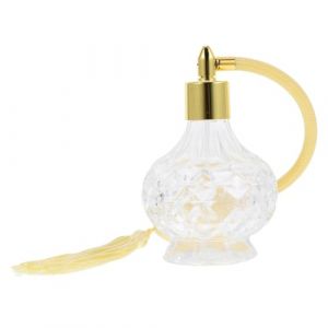 Sewroro Flacon de Parfum en Verre Rechargeable 80 Ml Style Vintage Poire Pulv&eacute;risateur Airbag pour Parfums Huiles Essentielles Usage Personnel Pr&eacute;sent Couleur Al&eacute;atoire (allDUO, neuf)