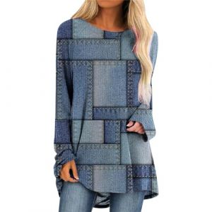 IUYTYSER pPomotion du Jour Soldes Haut Femme Tunique Blanche Dentelle Chemisier Orange Femme V&ecirc;tements Thermique Femme Sweat Femme Blanc sans Capuche Offre de Mes Commande (shasha store, neuf)